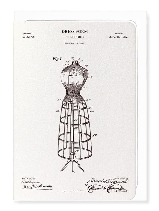 Ezen - BREVET DE MANNEQUIN DE COUTURE (1904) - Greeting Card - Front