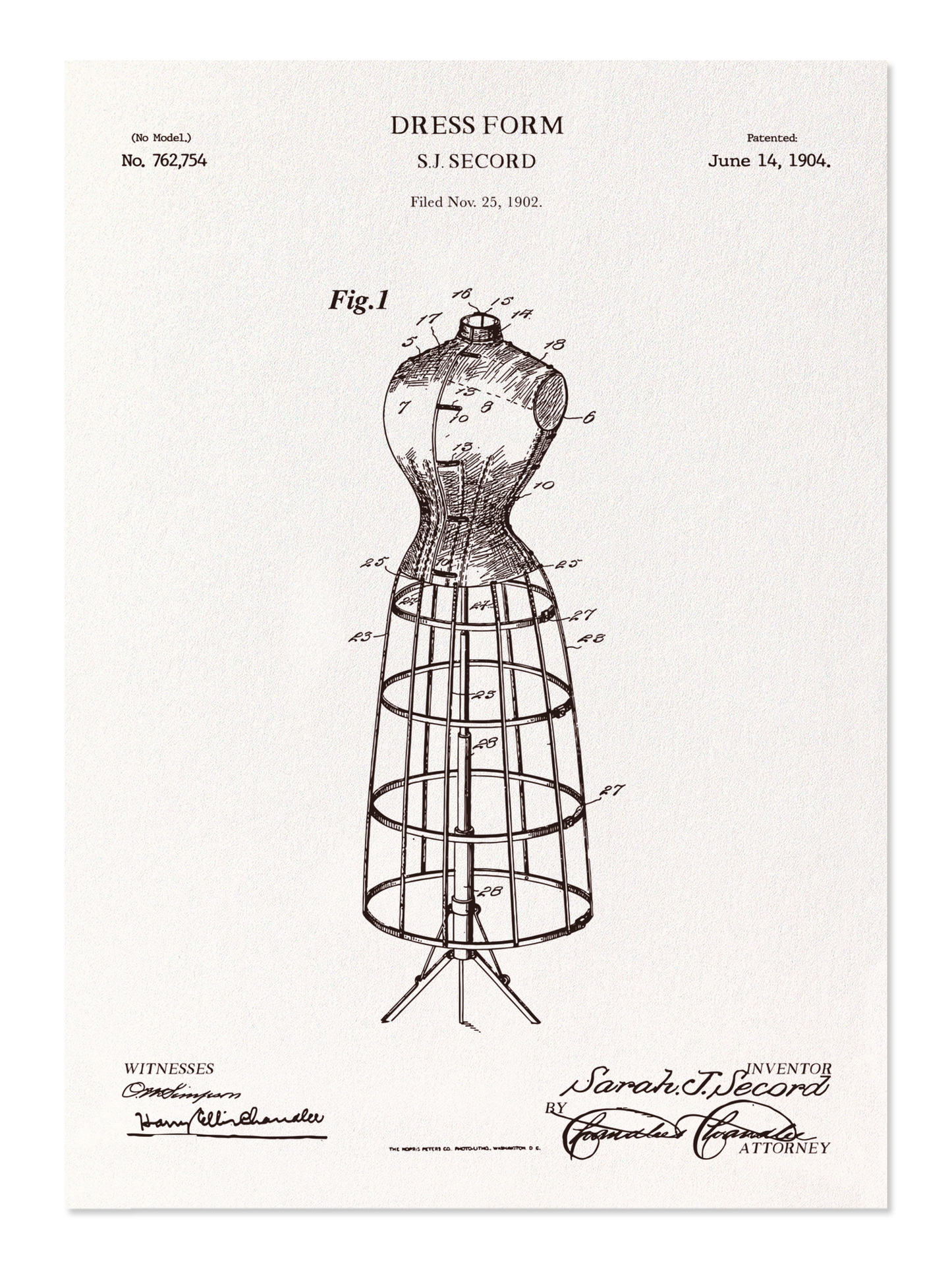 Ezen - BREVET DE MANNEQUIN DE COUTURE (1904) - Postcard - Front