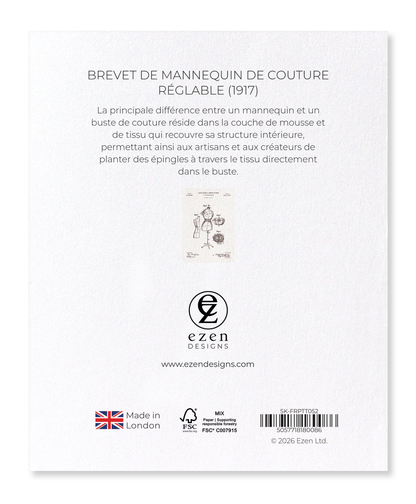 Ezen - BREVET DE MANNEQUIN DE COUTURE RÉGLABLE (1917) - Sticker Set