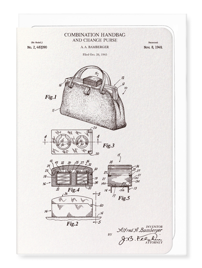 Ezen - BREVET DE SAC À MAIN (1949) - Greeting Card - Front