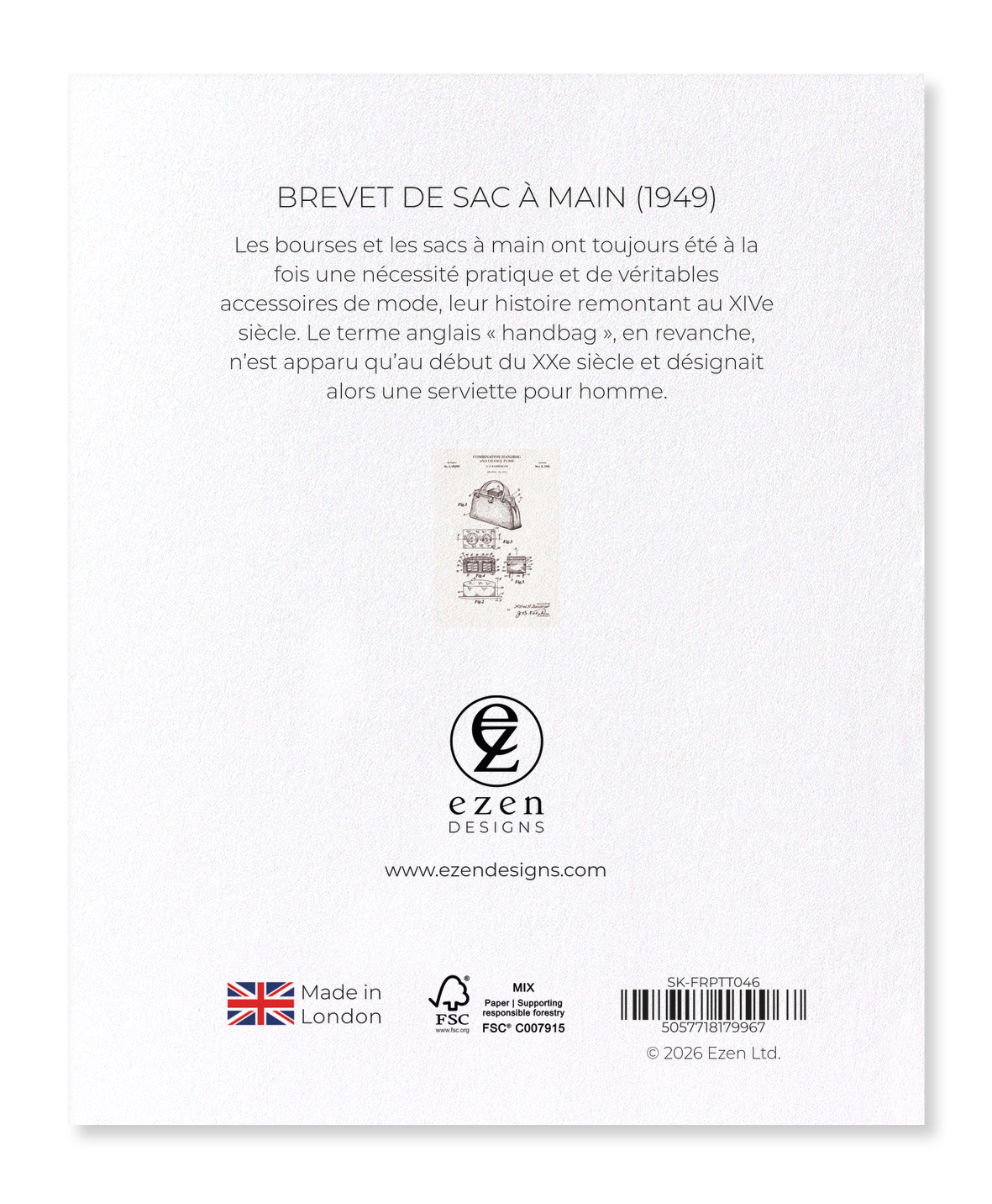 Ezen - BREVET DE SAC À MAIN (1949) - Sticker Set