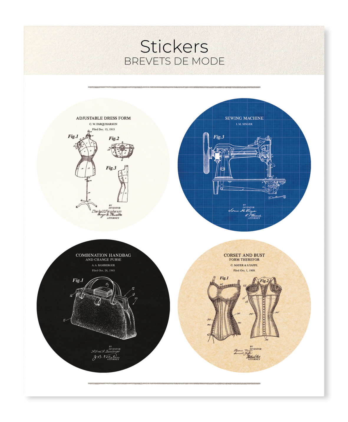 Ezen - Brevets de mode - Sticker Set