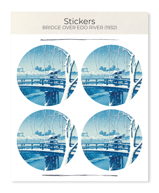 Ezen - Bridge over edo river (1932) - Sticker Set