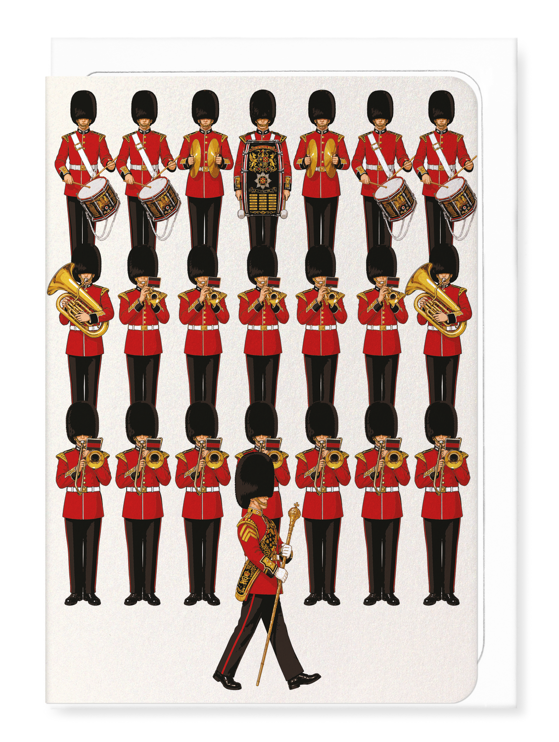 Ezen - British Guards Military Band - Greeting Card - Front