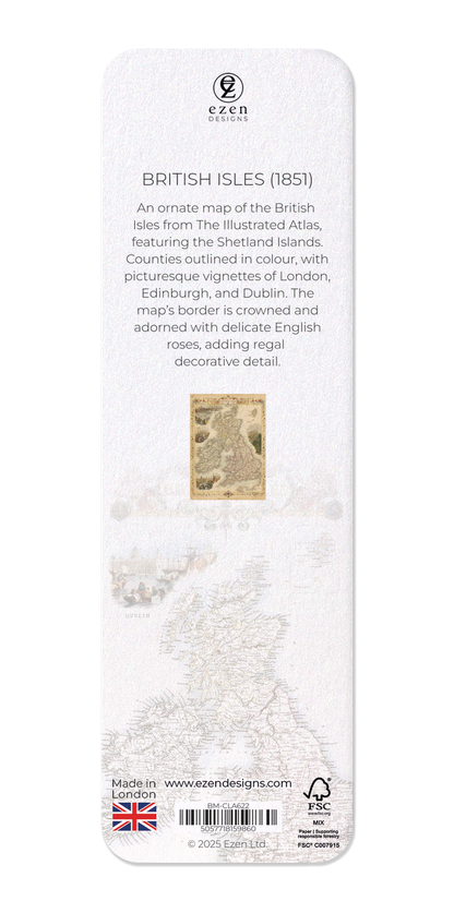 Ezen - British Isles (1851) - Bookmark - Back