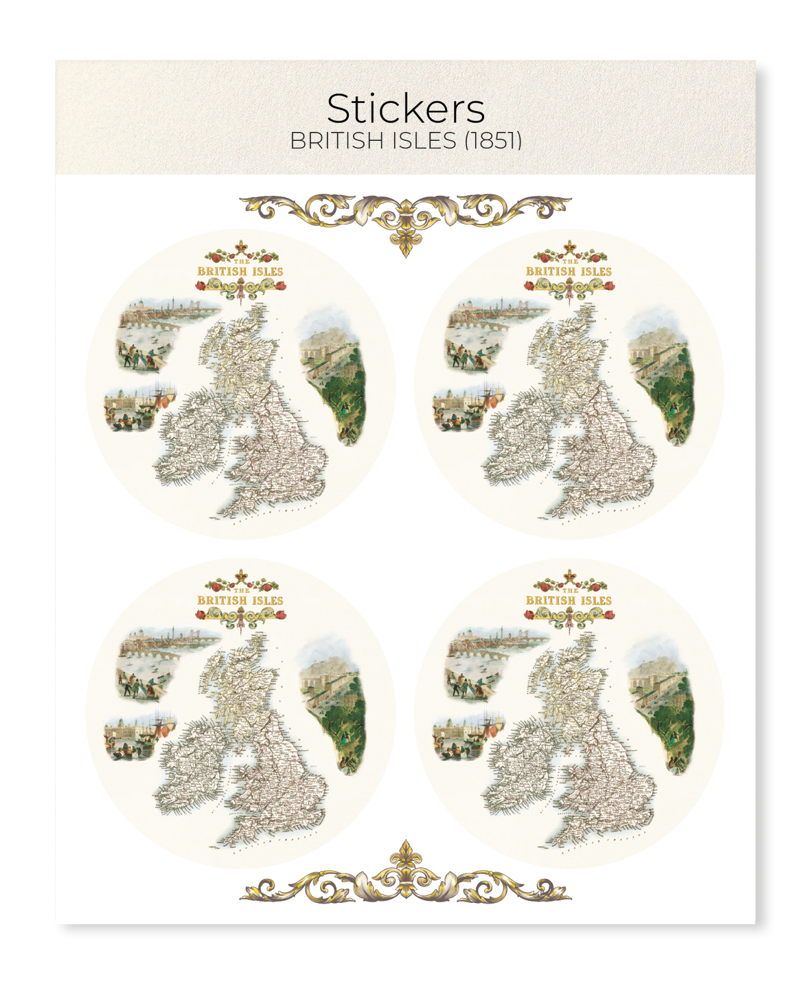 Ezen - British Isles (1851) - Sticker Set