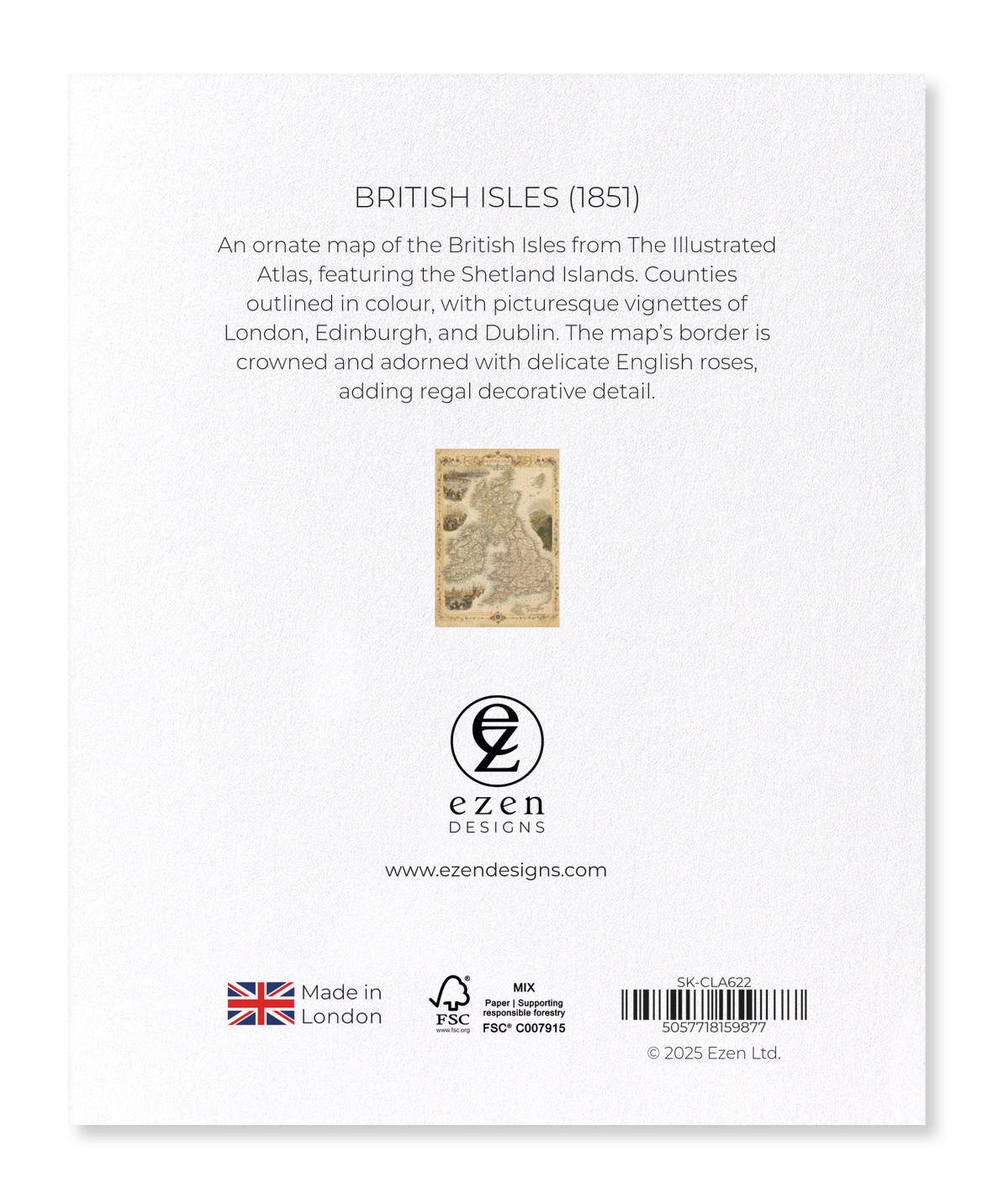 Ezen - British Isles (1851) - Sticker Set