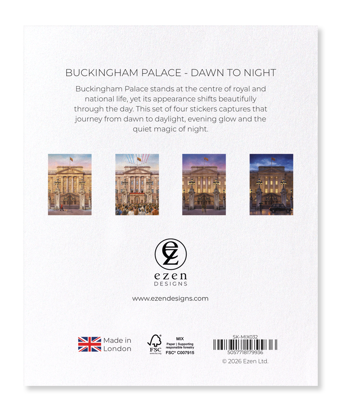 Ezen - Buckingham Palace - Dawn to Night - Sticker Set
