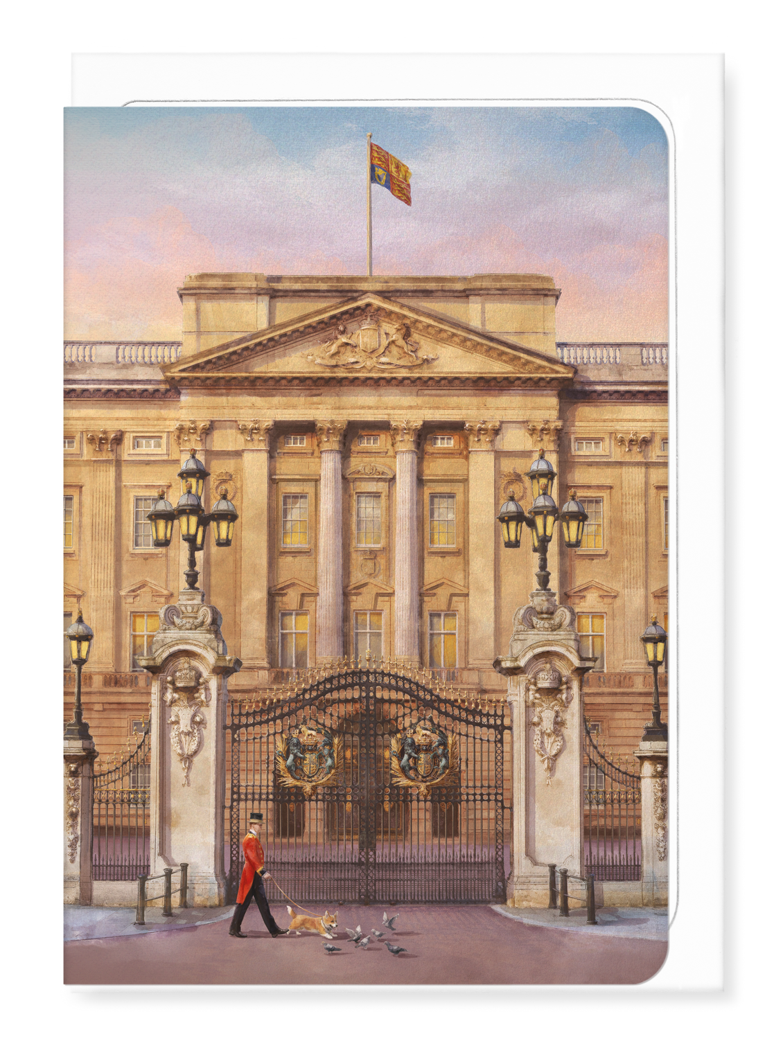 Ezen - Buckingham Palace - Dawn - Greeting Card - Front