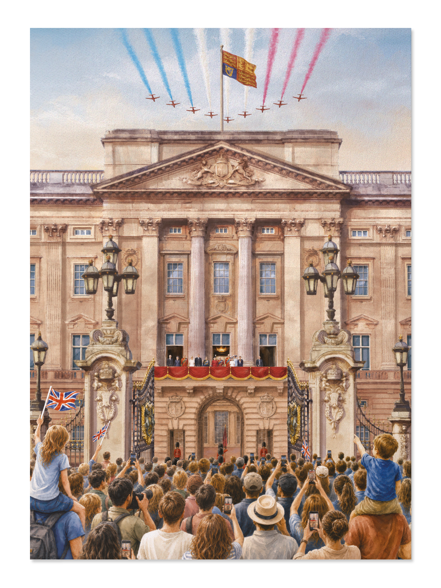 Ezen - Buckingham Palace Day - Trooping the Colour - Postcard - Front