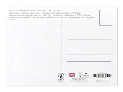 Ezen - Buckingham Palace Day - Trooping the Colour - Postcard - Back