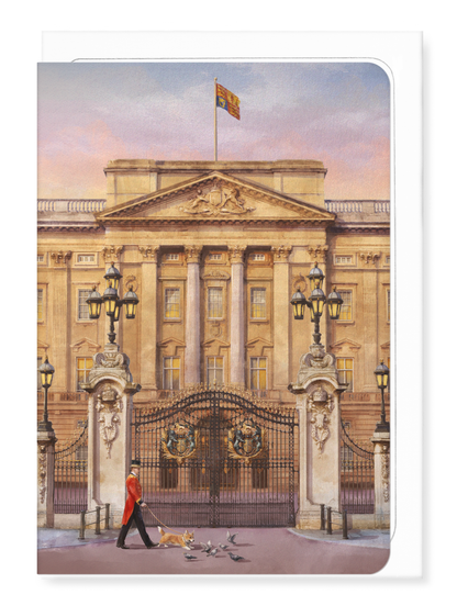 Ezen - Buckingham Palace East Gates - Dawn - Greeting Card - Front