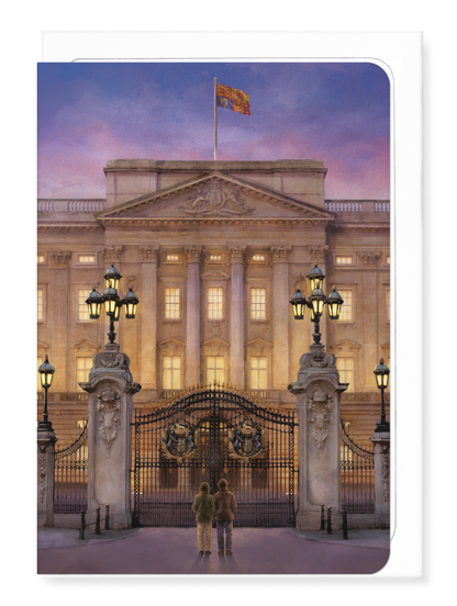 Ezen - Buckingham Palace - Evening - Greeting Card - Front