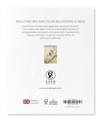 Ezen - BULLFINCHES AND PLUM BLOSSOMS (C.1930) - Sticker Set