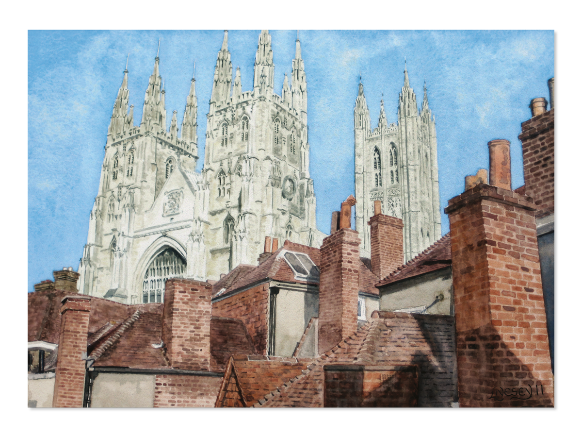 Ezen - Canterbury cathedral chimneys and spires (2011) - Postcard - Front