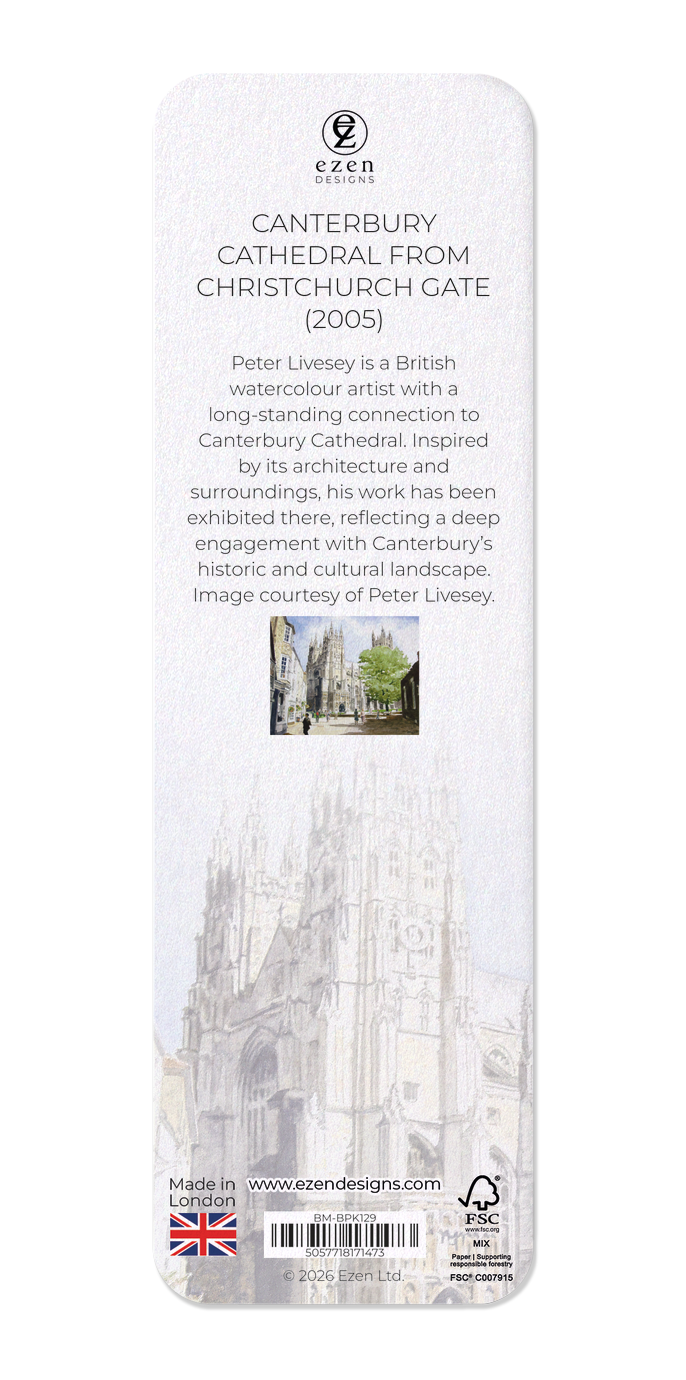 Ezen - Canterbury Cathedral from Christchurch Gate (2005) - Bookmark - Back