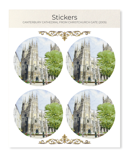Ezen - Canterbury Cathedral from Christchurch Gate (2005) - Sticker Set