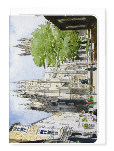 Ezen - Canterbury Cathedral from Christchurch Gate - Greeting Card - Front
