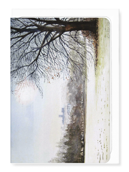Ezen - Canterbury cathedral from the university in early morning frost (2009) - Greeting Card - Front