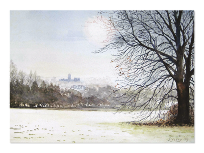 Ezen - Canterbury cathedral from the university in early morning frost (2009) - Postcard - Front