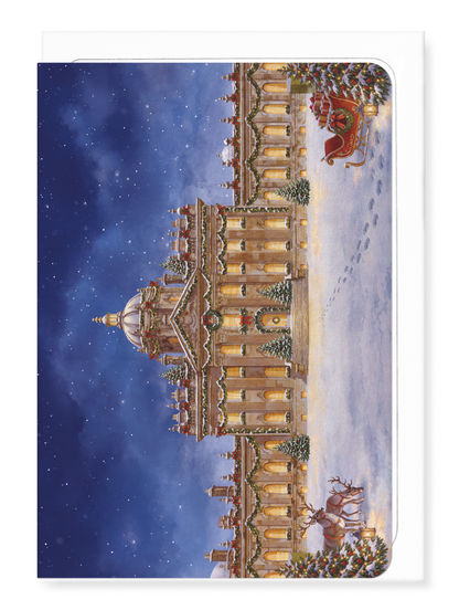 Ezen - CASTLE HOWARD HOUSE AND GARDENS - CHRISTMAS NIGHT - Greeting Card - Front