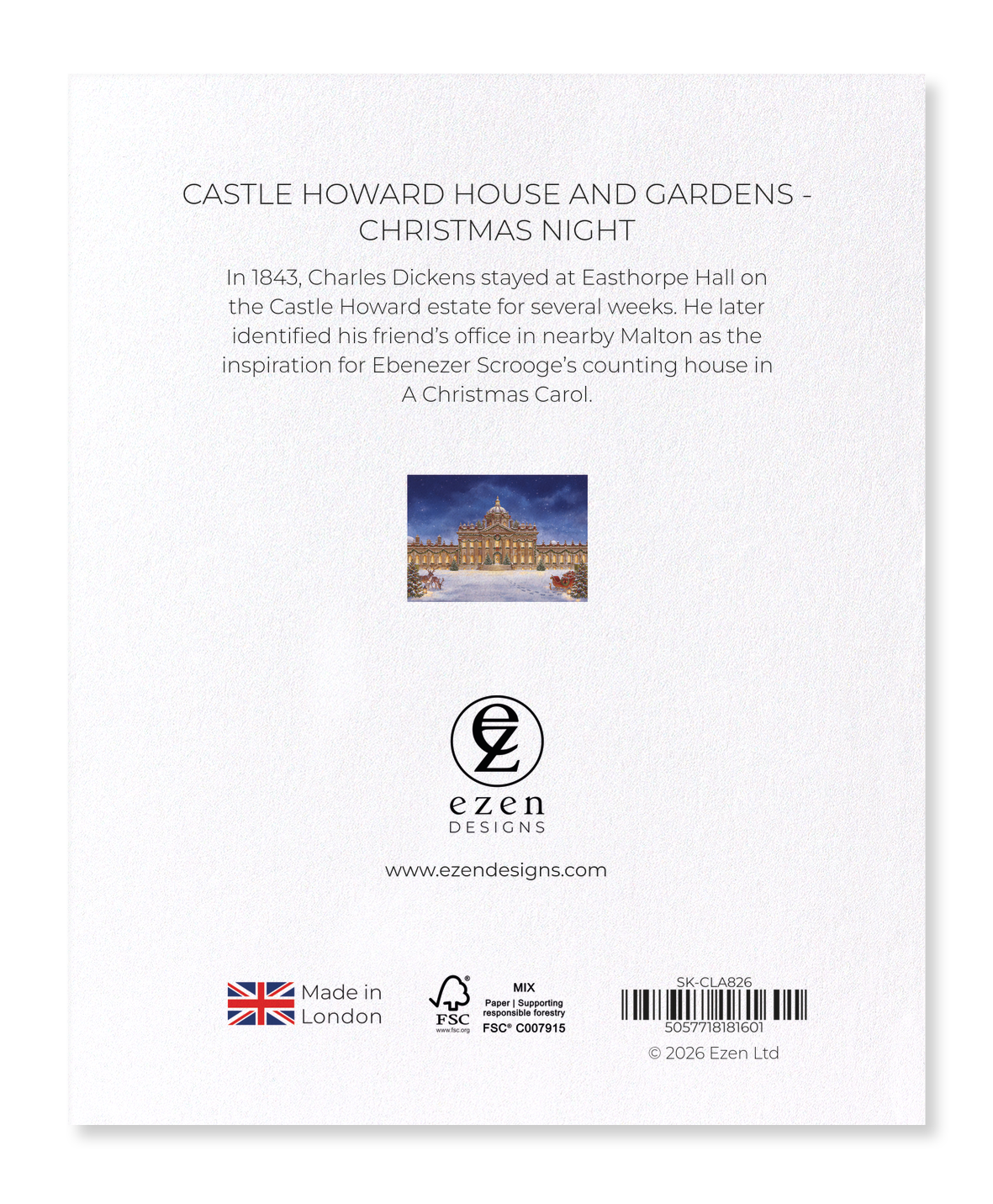 Ezen - CASTLE HOWARD HOUSE AND GARDENS - CHRISTMAS NIGHT - Sticker Set