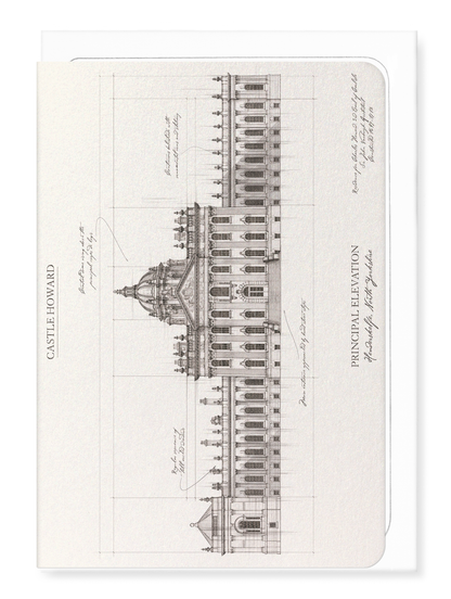 Ezen - Castle Howard - Principal Elevation - Greeting Card - Front
