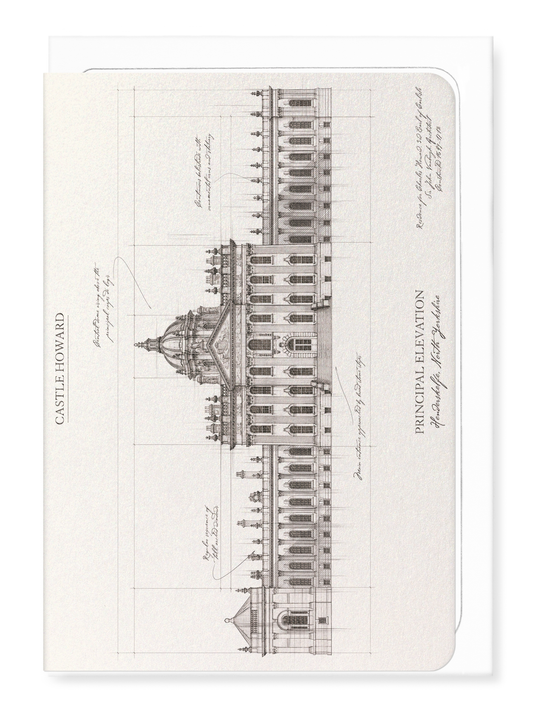 Ezen - Castle Howard - Principal Elevation - Greeting Card - Front