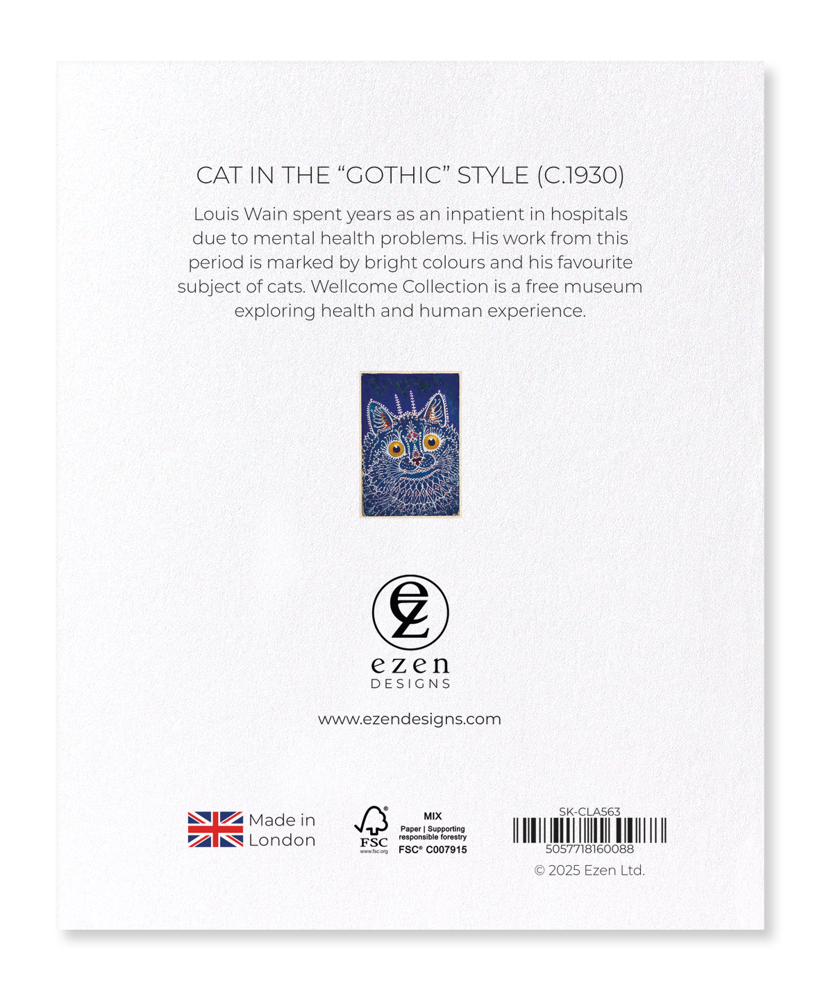 Ezen - Cat in the “gothic” style (c.1930) - Sticker Set