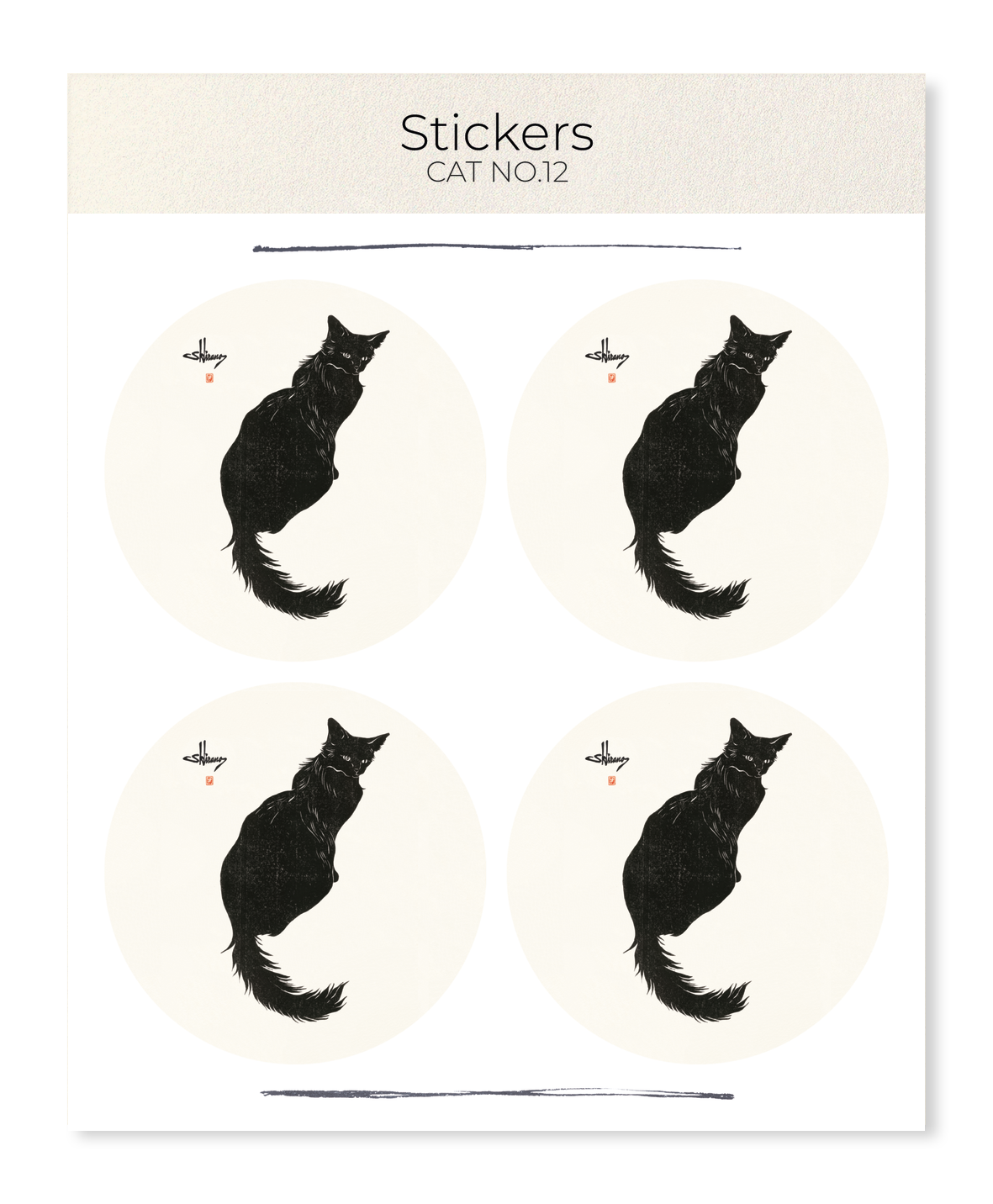 Ezen - Cat no.12 - Sticker Set