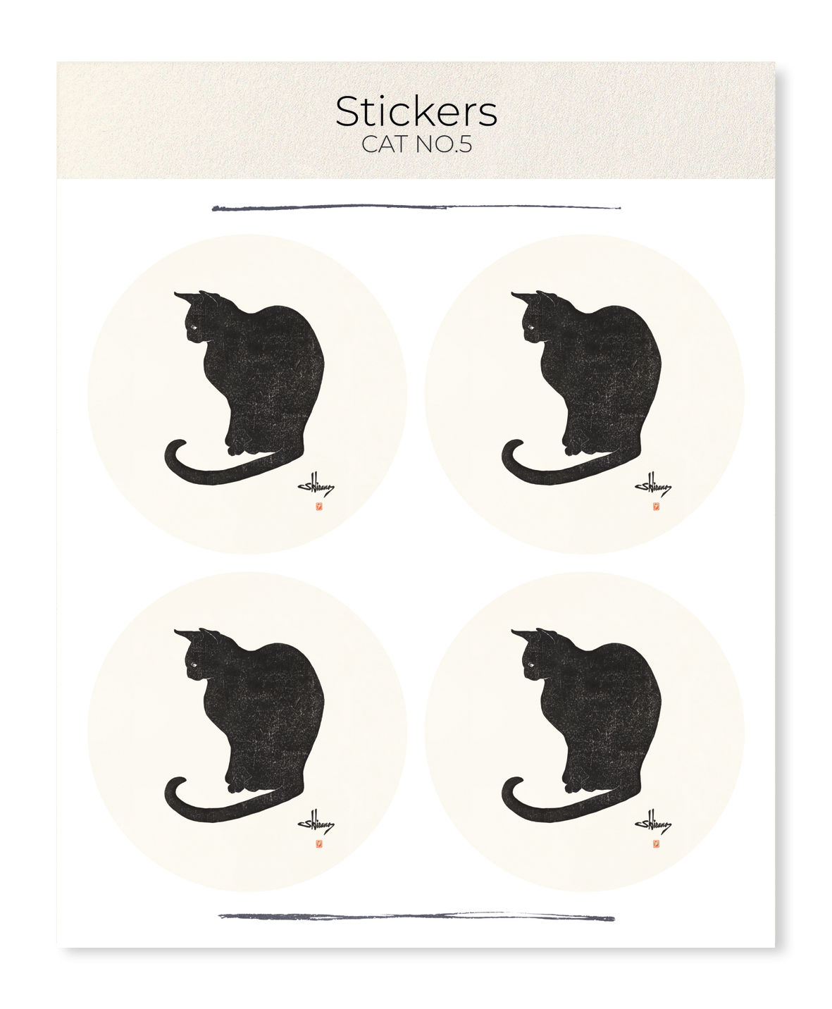 Ezen - Cat no.5 - Sticker Set