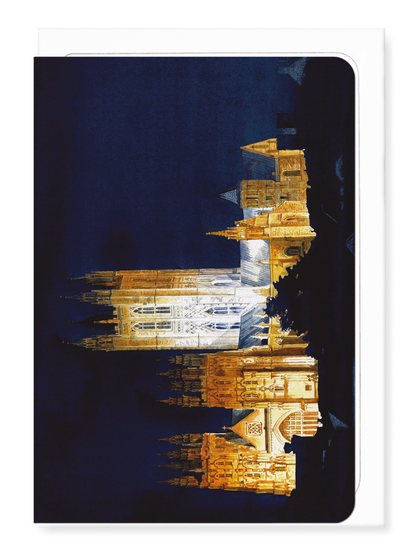 Ezen - Cathedral Night - A Light Shining in the Darkness - Greeting Card - Front