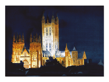 Ezen - Cathedral Night - A Light Shining in the Darkness - Postcard - Front