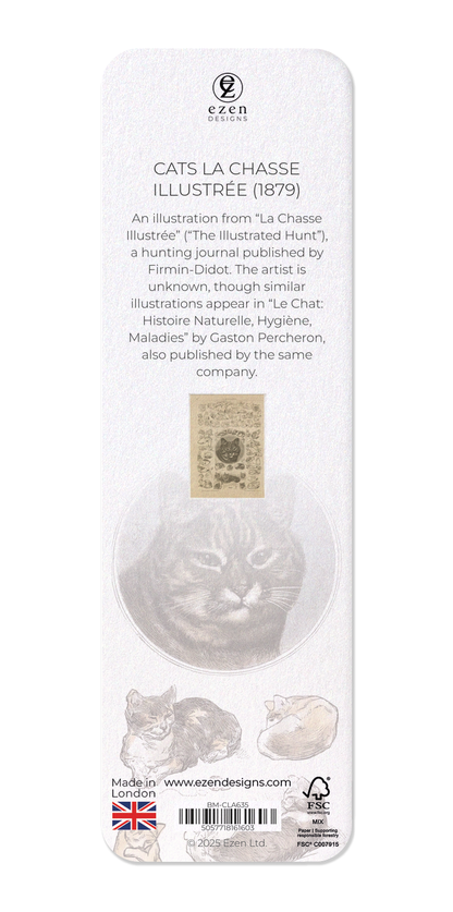 Ezen - Cats La Chasse illustrée (1879) - Bookmark - Back