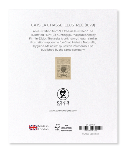 Ezen - Cats La Chasse illustrée (1879) - Sticker Set