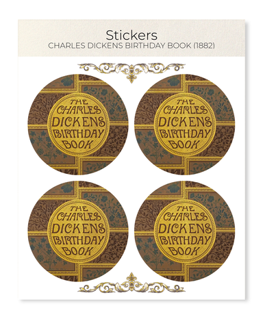 Ezen - Charles Dickens Birthday Book (1882) - Sticker Set