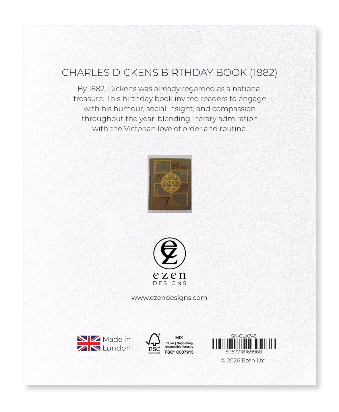 Ezen - Charles Dickens Birthday Book (1882) - Sticker Set