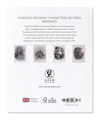 Ezen - Charles Dickens' characters by Fred Barnard - Sticker Set
