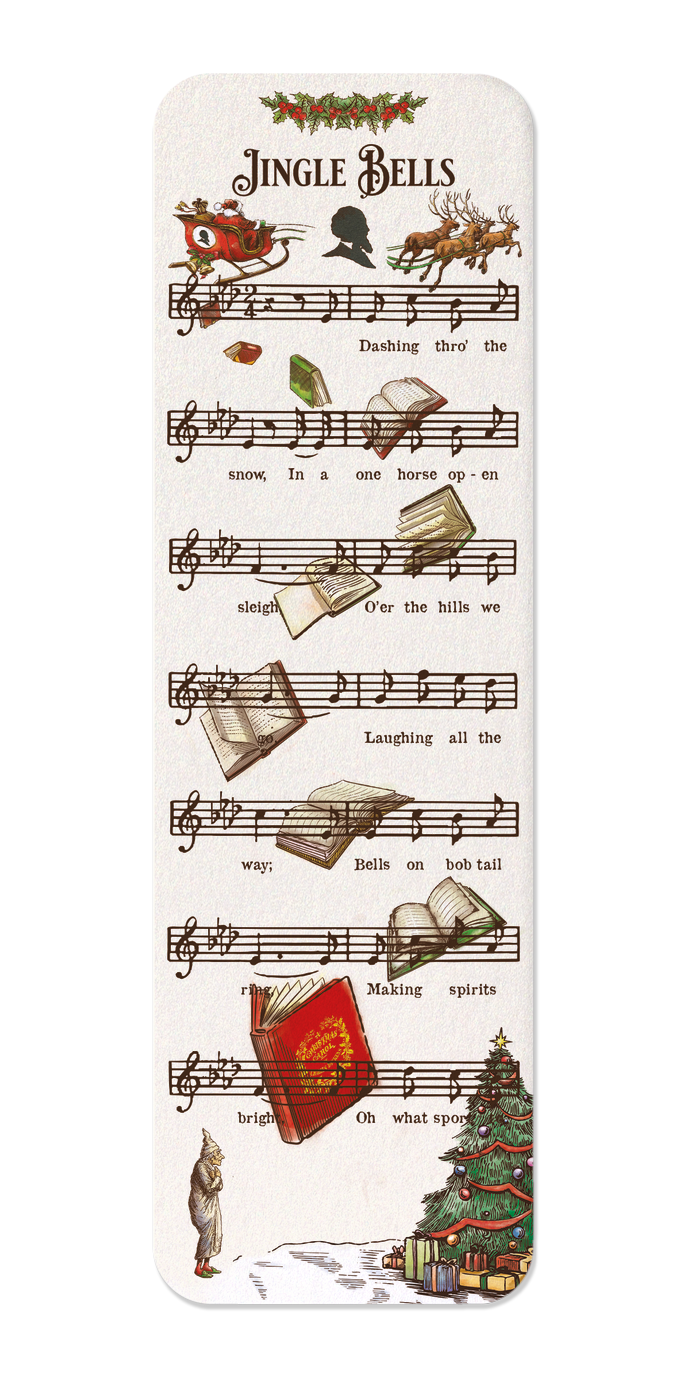 Ezen - Charles Dickens Jingle Bells - Bookmark - Front