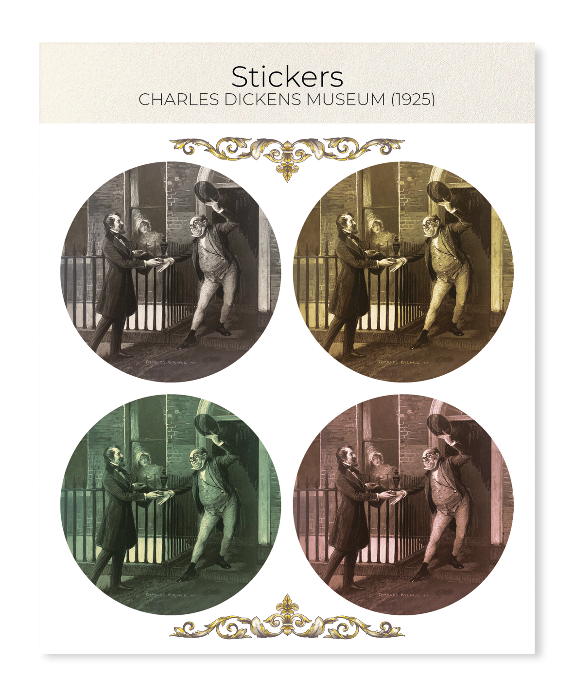 Ezen - Charles Dickens Museum (1925) - Sticker Set