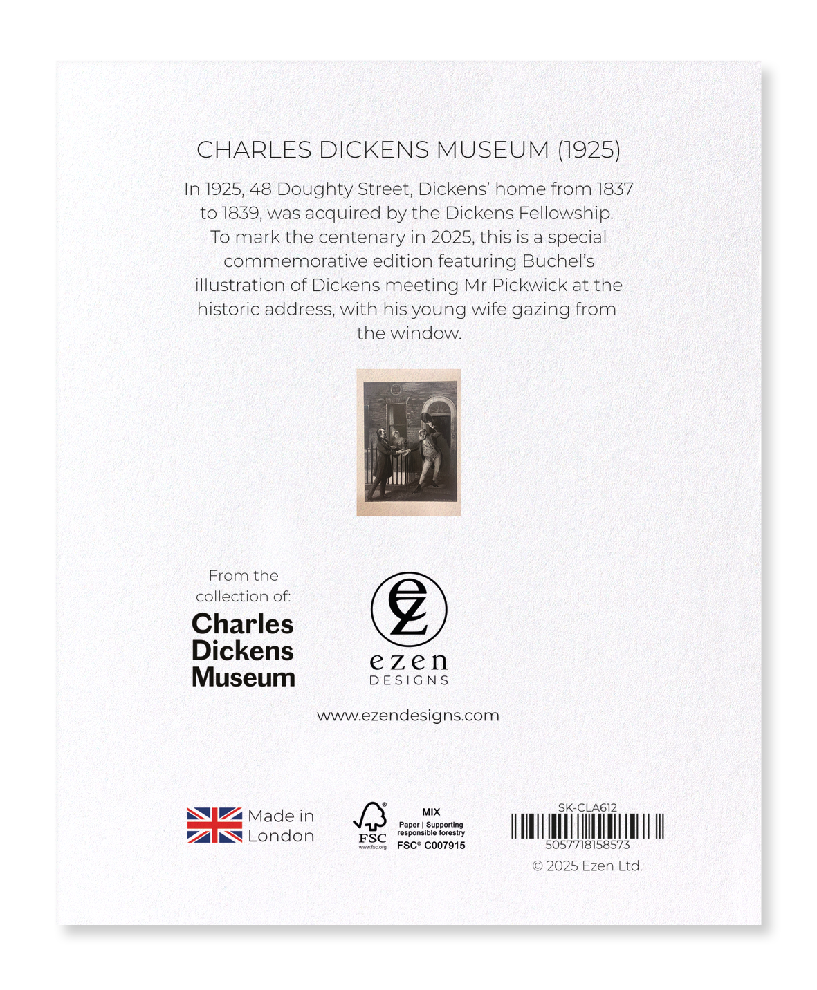 Ezen - Charles Dickens Museum (1925) - Sticker Set