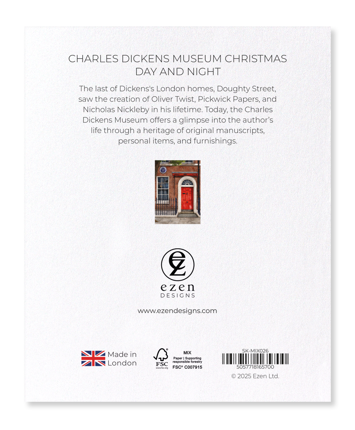 Ezen - CHARLES DICKENS MUSEUM CHRISTMAS DAY AND NIGHT - Sticker Set