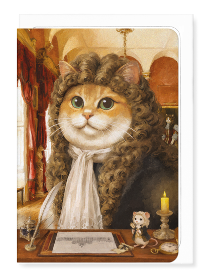 Ezen - Charles Howard Ginger Classic Cat - Greeting Card - Front