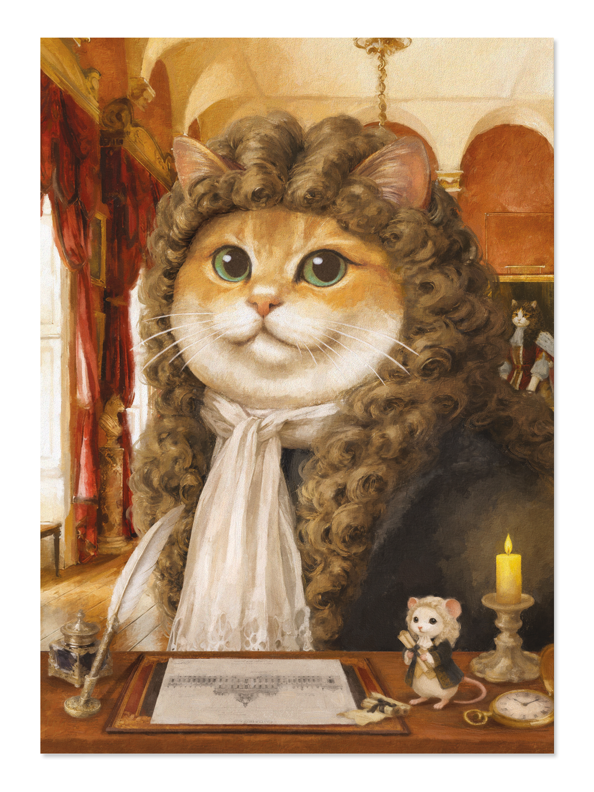 Ezen - Charles Howard Ginger Classic Cat - Postcard - Front