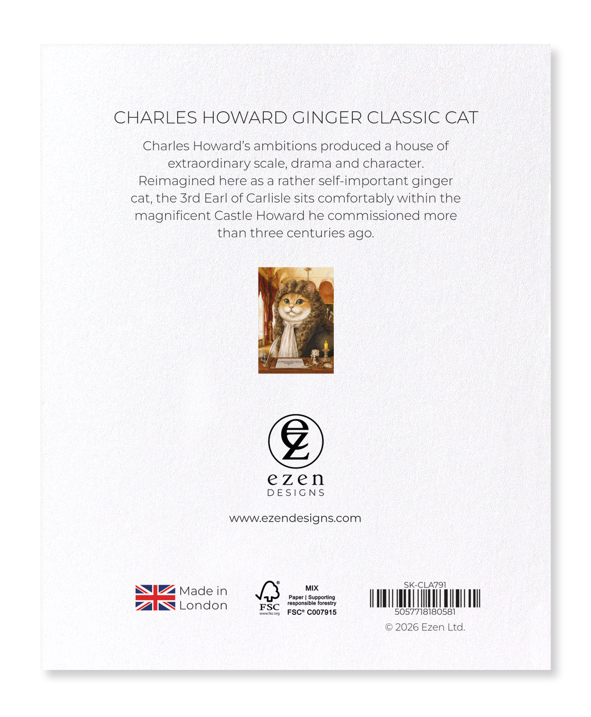 Ezen - Charles Howard Ginger Classic Cat - Sticker Set
