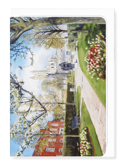 Ezen - Cherry Blossom in Lady Wootton's Green, April (2016) - Greeting Card - Front