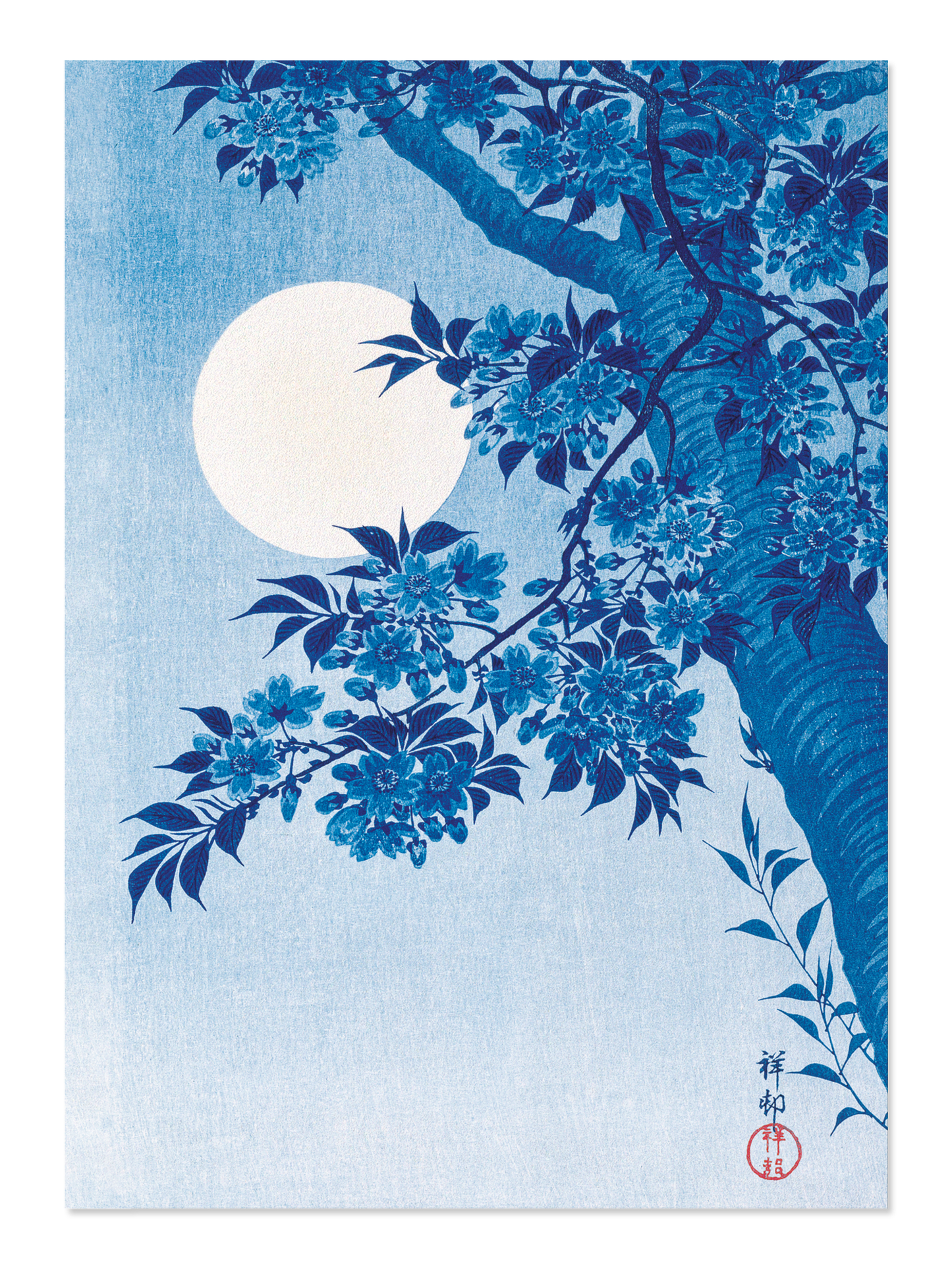 Ezen - Cherry blossoms in the moon (c.1910) - Postcard - Front