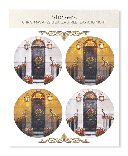 Ezen - Christmas at 221B Baker Street Day and Night - Sticker Set