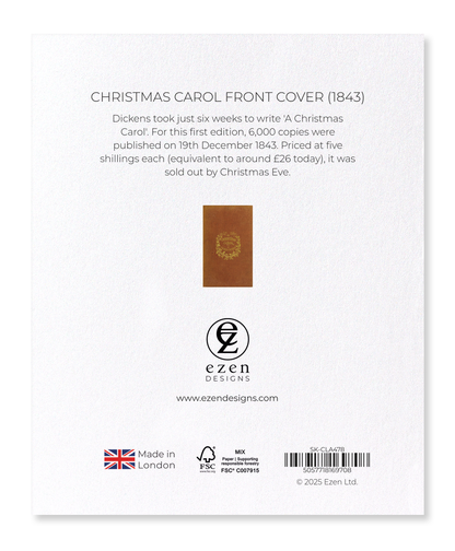 Ezen - Christmas Carol Front Cover (1843) - Sticker Set