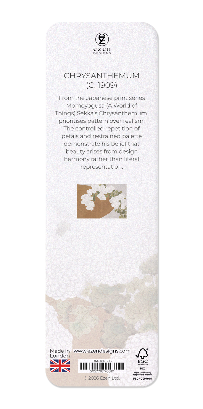 Ezen - Chrysanthemum (c. 1909) - Bookmark - Back
